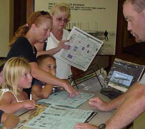 Kids receive Junior Ranger instructions