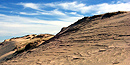 The Grand Sable Dunes are located just west of Grand Marais, Michigan, in Pictured Rocks National Lakeshore.