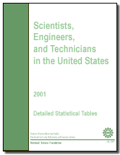 Scientists, Engineers, and Technicians in the United States: 2001.