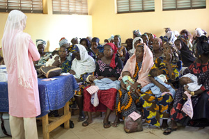 Kouma Fatima is one of many midwives that provide extra training to other midwives in long term family planning methods.