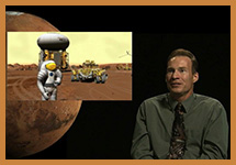 Screengrab of video response from Pat Troutman on human exploration of Mars