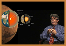 Screengrab of video response from Jim Garvin on the goals of Mars exploration