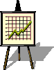 picture of line graph on stand 