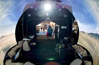 Immersive simulation from the inside looking out