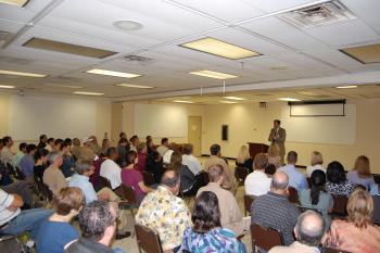 Congressman Olson speaks with Celanese Corporation employees in Clear Lake