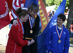 Photo - Women's Individual Champions: L-R Capt Ledford, CDR Himes, and MAJ Schrank