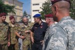 Noncommissioned officers from the rear detachment of U.S. Army Europe's 173rd...