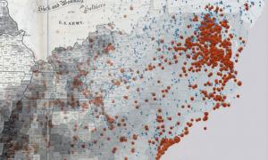 Map of the Slave Population of the Southern States