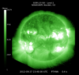 Latest GOES SXI  image, link to large image