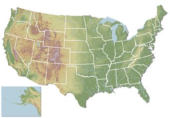 USA map for BLM