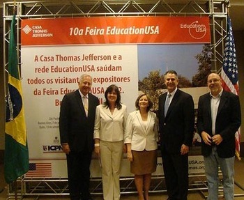 U.S. Ambassador to Brazil, Thomas A. Shannon, Jr., Rita Moriconi, EducationUSA, Lucia Maria Martins do Santos, Casa Thomas Jefferson, Francisco J. San