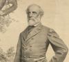 Robert E. Lee, full-length portrait, lithograph