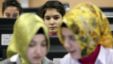 Turkish girls attend computer lessons at Kazim Karabekir Girls' Imam-Hatip School, Istanbul, February 10, 2010.