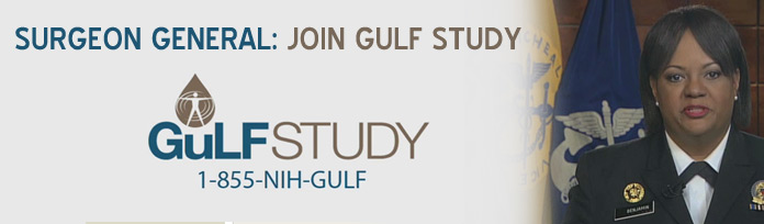 Portrait of Regina M. Benjamin, MD, MBA: US Surgeon General: JOIN GULF STUDY: 1-855-NIH-GULF 