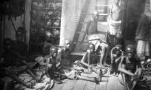 East African slaves aboard the Daphne, a British Royal Navy vessel