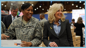 Dr. Jill Biden at the USO