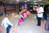 Children cheering