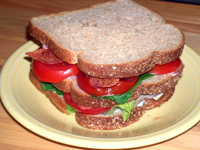 bacon lettuce & tomato sandwich