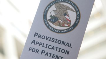 Provisional Application for Patent, with the United States Patent and Trademark Office seal