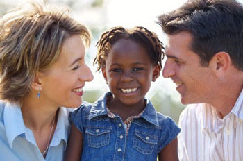 Couple with Adopted Child