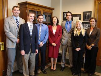 Interns with Senator Cantwell