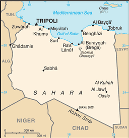 Map of Libya