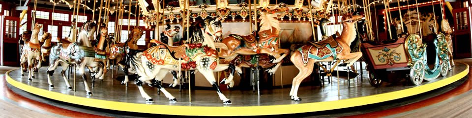 Glen Echo carousel by Bruce Douglas, copyright 2003