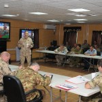 Canadian Maj. Gen.  Jim Ferron, Deputy Commanding General NATO Training Mission - Afghanistan (NTM-A), hosted a Troop Contributing Nation (TCN) Outreach Conference to provide updated information on NTM-A's current status and future plans, Aug. 21 (U.S. Navy photo by Mass Communication Specialist 2nd Class (SW) Cory Rose)