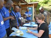 Vendors exchange the vouchers they have collected for credit with the IRC.