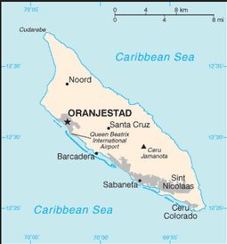 Map of Aruba