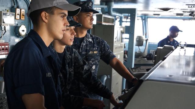 USS George Washington Departs Guam