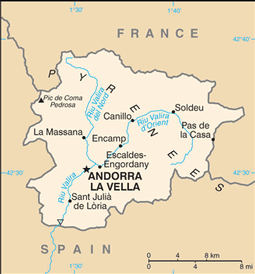 Map of Andorra