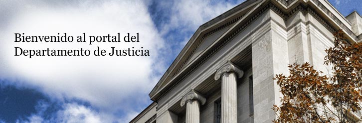 Bienvenido al portal del Departamento de Justicia