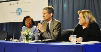 GC Kerry moderating a discussion at the CLDP 20th Anniversary Event