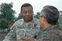 SEOUL, Republic of Korea – Lt. Gen. Thomas Bostick listens to Maj. Gen. Park Kye-su, director of the Republic of Korea Defense Installations Agency, as the two discuss various joint U.S. and Korean construction projects on the peninsula July 17.   Bostick, the Chief of U.S. Army Engineers and Commanding General of the U.S. Army Corps of Engineers, met with U.S. and Korean military officials and toured the multi-billion dollar construction project at U.S. Army Garrison Humphreys, about 40 miles south of Seoul. Bostick