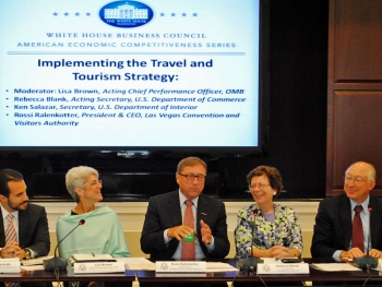 Acting Secretary Rebecca Blank joined business leaders from across the country earlier this week at the White House Business Council American Economic Competitiveness Forum on Travel and Tourism