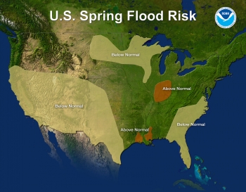 U.S. Spring Flood Risk Map for 2012