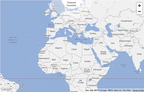 Map of Middle East