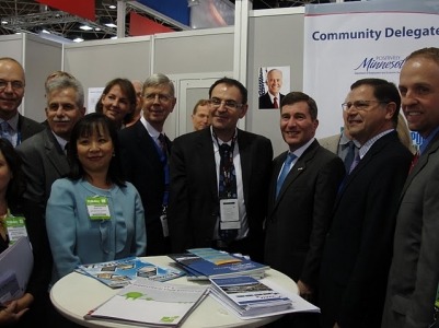 Community and Business Delegates of the EDA/ITA Clean Technology Trade and Investment Mission in Lyon, France, with U.S. Ambassador to France Charles Rivkin, Assistant Secretary of Commerce for Economic Development John Fernandez, and Deputy Assistant Secretary of Commerce for Economic Development Brian McGowan.