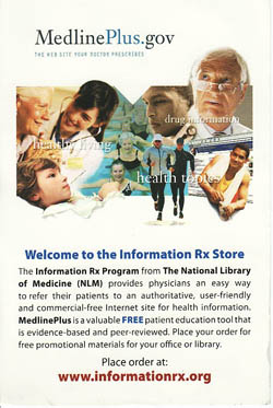 Postcard - Information Rx Store