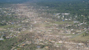 Tornado path seen in Tuscaloosa