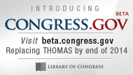 Congress.gov Beta A New Legislative Information Resource