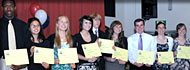 Lakenheath students received 25 academic scholarships worth $38,000 