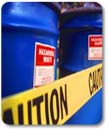 hazardous waste drums