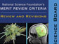 Cover of NSB report on merit review criteria.