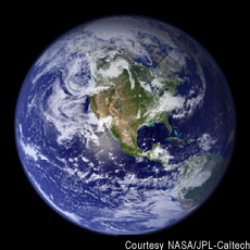 Photograph of the earth