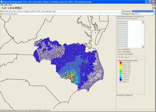 Watershed Deposition Screen Shot