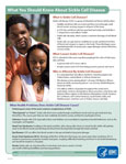 Fact Sheet: Sickle Cell Disease cover