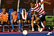 Thumbnail: U.S. Marine Corps Cpl. Rene Renteria, a forward for the 2012 U.S. Paralympic Soccer Team, accelerates after stealing the soccer ball from a Brazil player during a soccer match at London's Riverbank Arena, Sept. 3, 2012. DOD photo by U.S. Army Sgt. 1st Class Tyrone C. Marshall Jr.