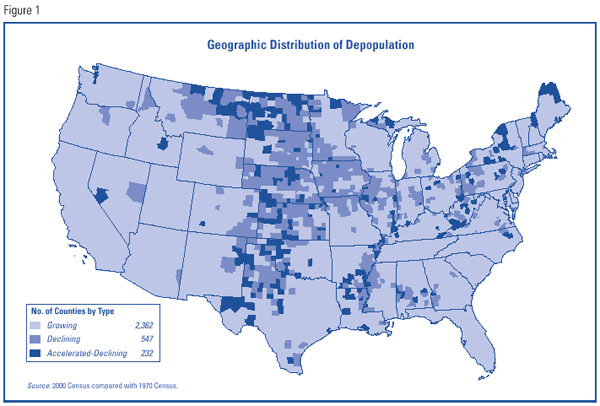 Figure 1: Geographic Distribution of Depopulation